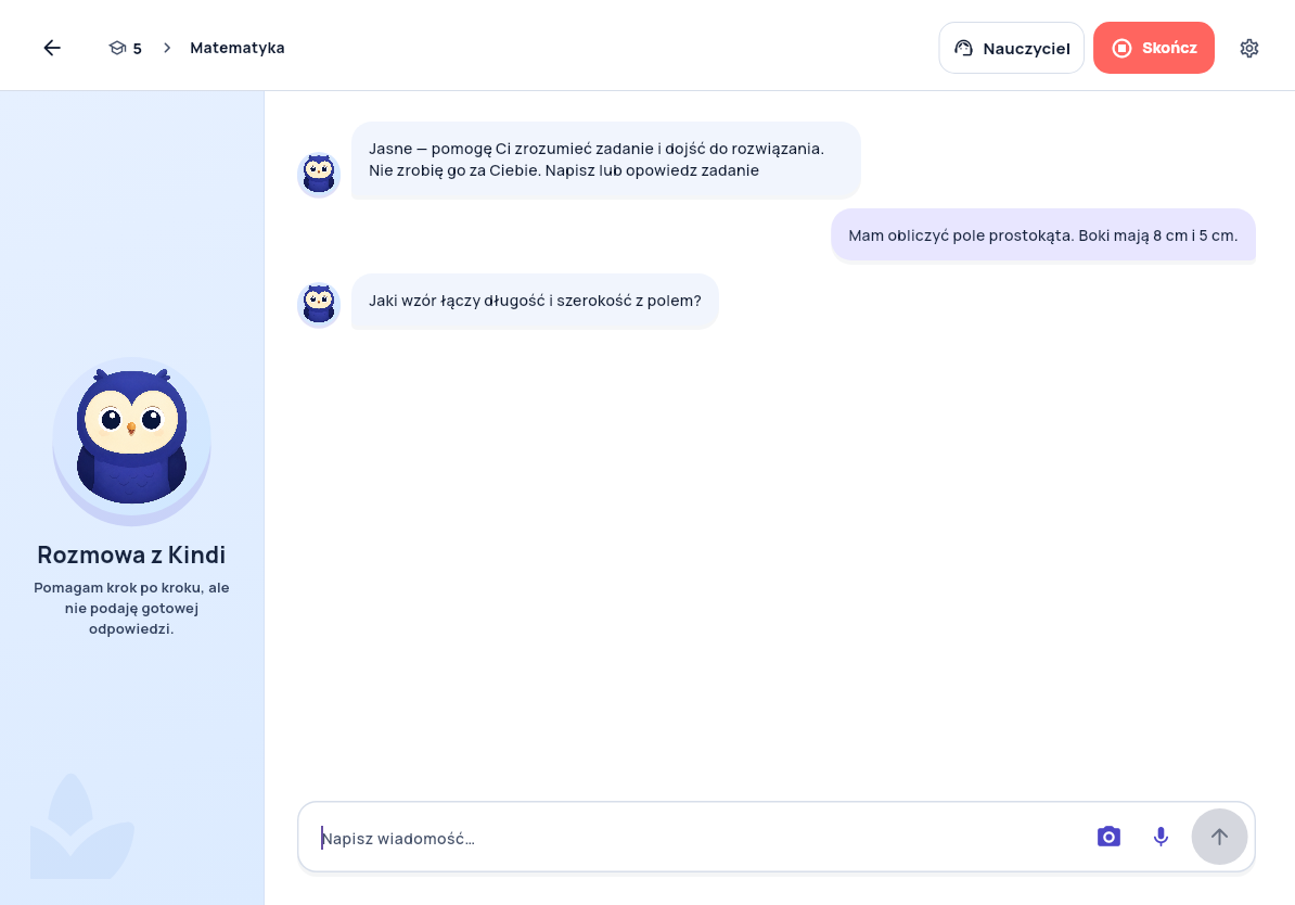 Rozmowa ucznia z Kindi o zadaniu z matematyki